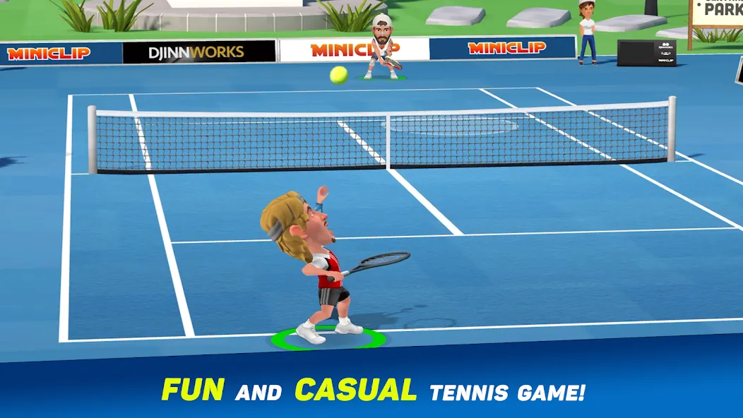 Mini Tennis: Perfect Smash [MOD: безлимитные монеты и энергии] Screenshot 1