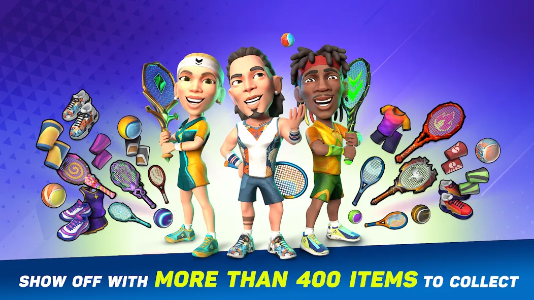 Mini Tennis: Perfect Smash [MOD: безлимитные монеты и энергии] Screenshot 5
