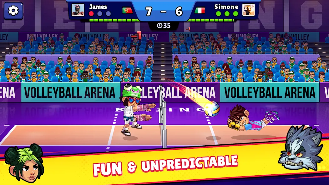 Volleyball Arena: Spike Hard [MOD: безлимитные деньги и открыты уровни] Screenshot 2