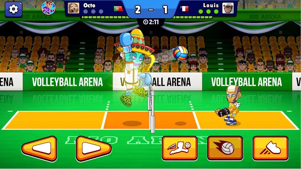 Volleyball Arena: Spike Hard [MOD: безлимитные деньги и открыты уровни] Screenshot 3