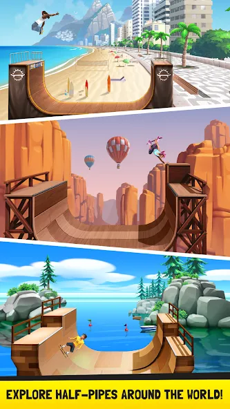Flip Skater [MOD: без рекламы и много денег] Screenshot 2
