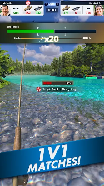 Ultimate Fishing! Fish Game [MOD: безлимитные деньги и приманки] Screenshot 2