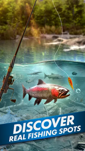Ultimate Fishing! Fish Game [MOD: безлимитные деньги и приманки] Screenshot 3