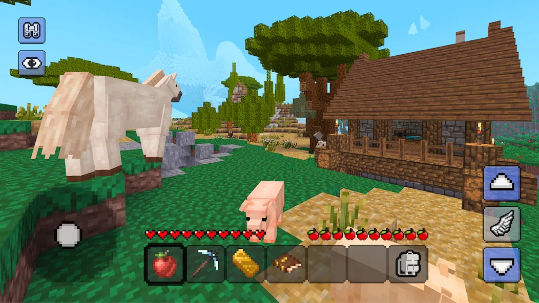 Megacraft - Block Craft [MOD: безлимитные ресурсы и открыты все блоки] Screenshot 5