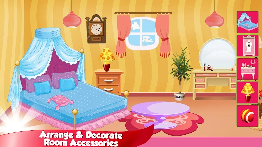 Girl Doll House Design &amp; Clean [MOD: безлимитные деньги и все предметы] Screenshot 4
