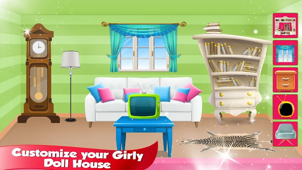 Girl Doll House Design &amp; Clean [MOD: безлимитные деньги и все предметы] Screenshot 5