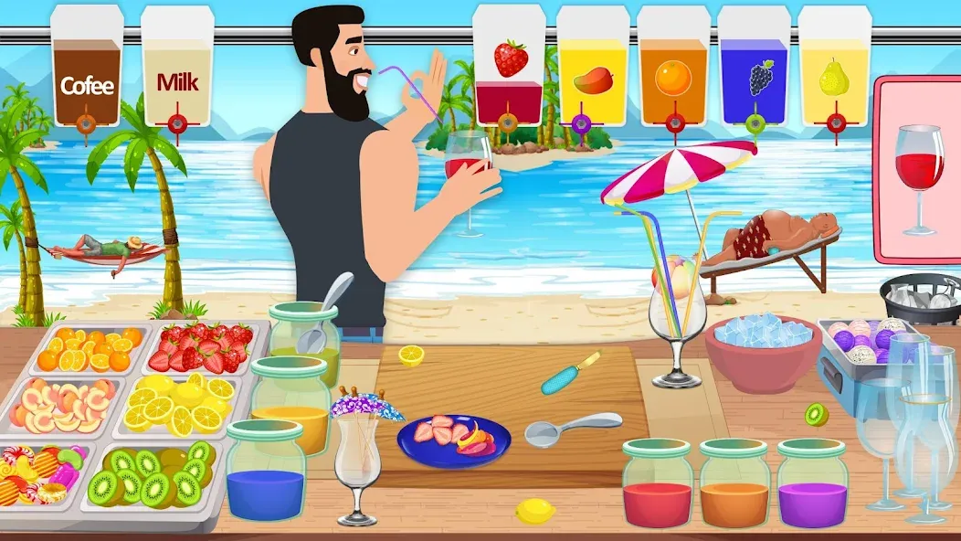 Boba cocktail:DIY recipe games [MOD: новые рецепты и безлимитные деньги] Screenshot 1