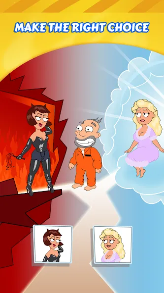 Save the Guy: Funny Choice [MOD: безлимитные подсказки и открыты все уровни] Screenshot 3