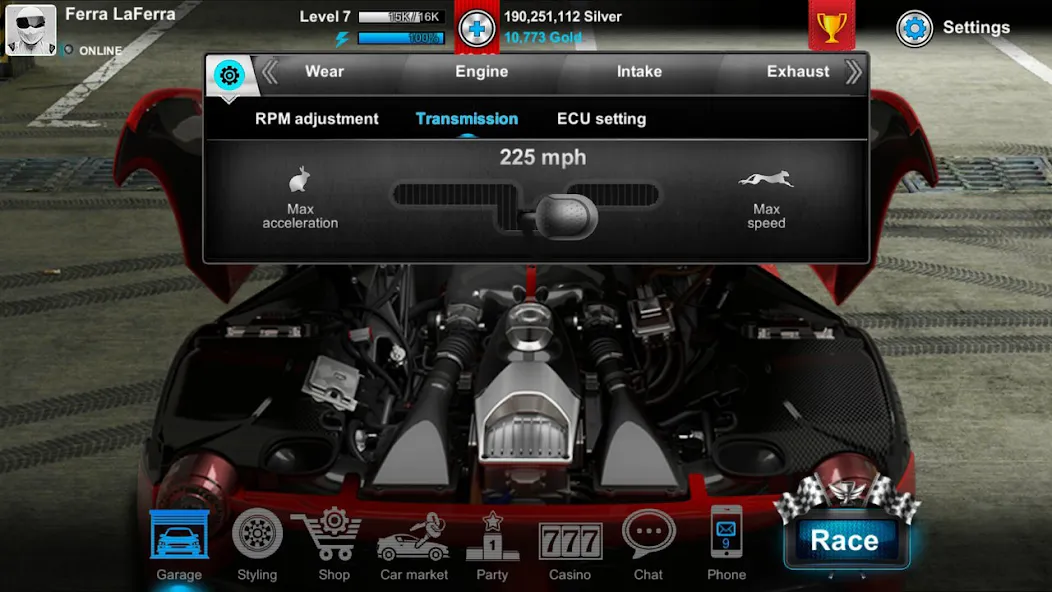 Tuner Life Online Drag Racing [MOD: безлимитные деньги и топливный бак] Screenshot 4