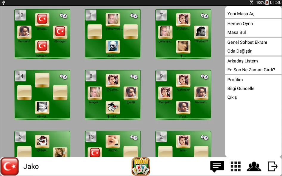 miniOKEY Online Okey Oyunu [MOD: безлимитные монеты и открыты все функции] Screenshot 3