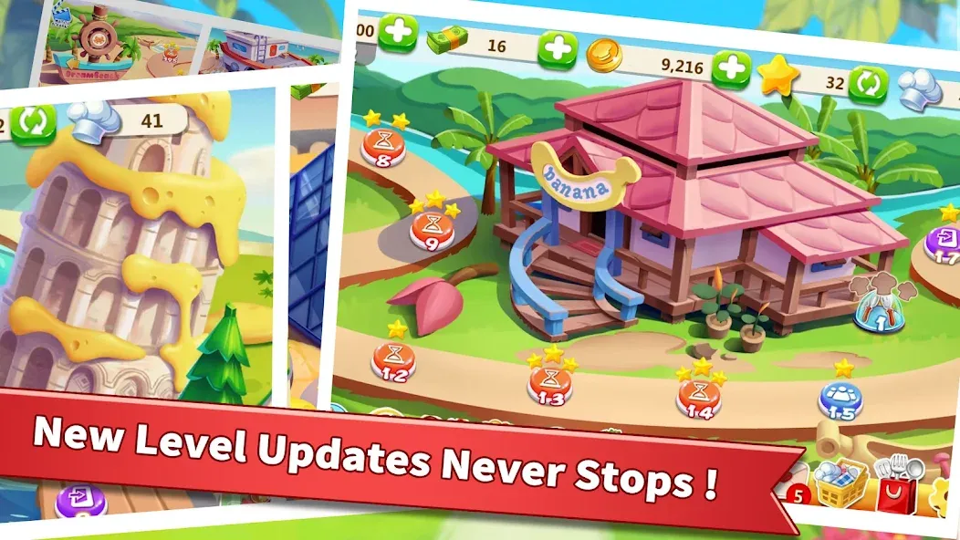 Rising Super Chef - Cook Fast [MOD: безлимитные монеты и энергия] Screenshot 2