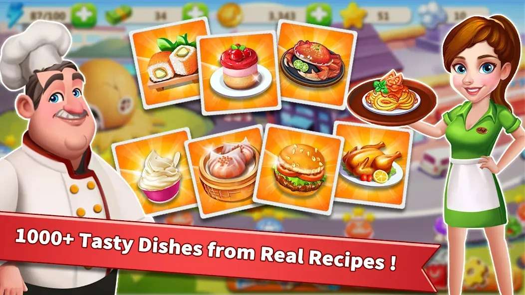 Rising Super Chef - Cook Fast [MOD: безлимитные монеты и энергия] Screenshot 5