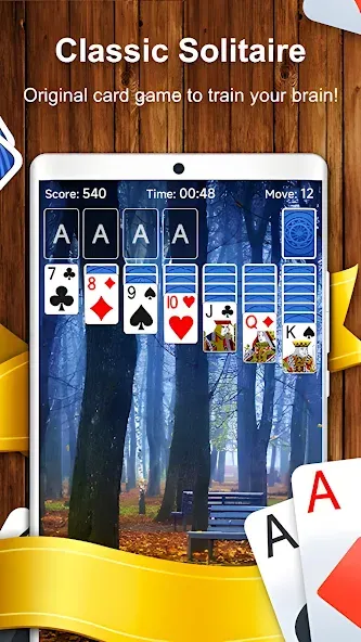 Solitaire Card Game [MOD: без рекламы и безлимитные подсказки] Screenshot 2