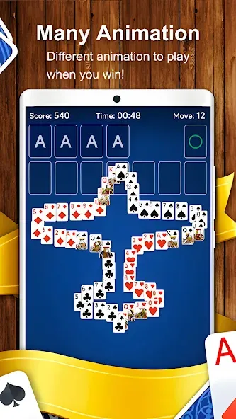 Solitaire Card Game [MOD: без рекламы и безлимитные подсказки] Screenshot 5