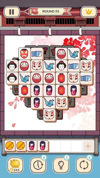 Tile Fun - Triple Puzzle Game [MOD: безлимитные подсказки и отмены ходов] Screenshot 5