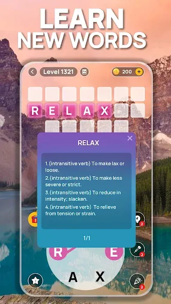 Word Scenery: Crossword [MOD: безлимитные подсказки и открыты уровни] Screenshot 3