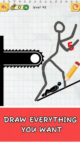 Draw 2 Save: Stickman Puzzle [MOD: без рекламы и открыты все уровни] Screenshot 3