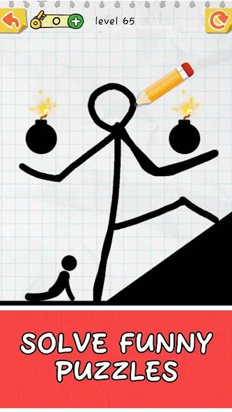 Draw 2 Save: Stickman Puzzle [MOD: без рекламы и открыты все уровни] Screenshot 4