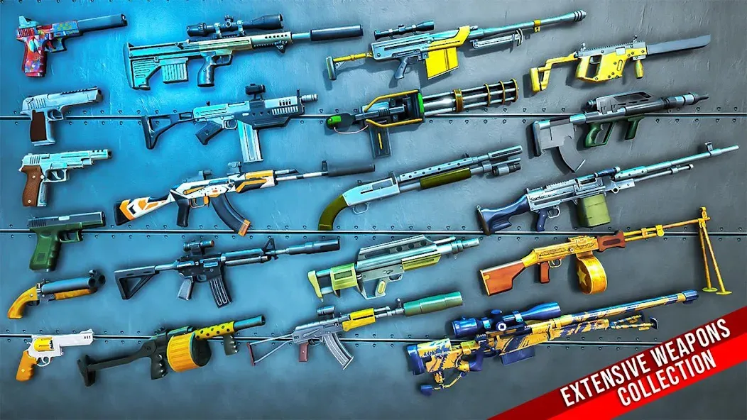 Fps Shooting Strike: Gun Games [MOD: безлимитные патроны и оружие] Screenshot 4