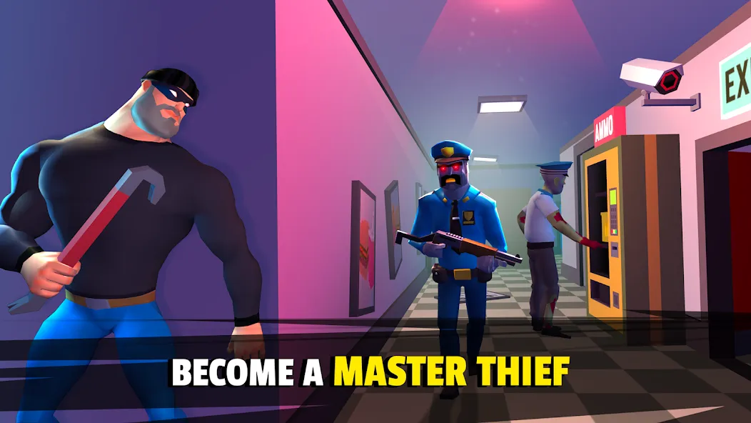 Robbery Madness 2:Stealth game [MOD: безлимитные деньги и патроны] Screenshot 1