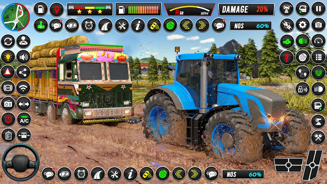 Indian Tractor Games Simulator [MOD: безлимитные деньги и топливо] Screenshot 2