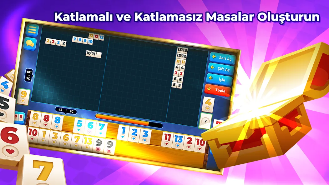 Mega 101 Okey - Çevrimiçi [MOD: sınırsız para ve tüm özellikler açık] Screenshot 3