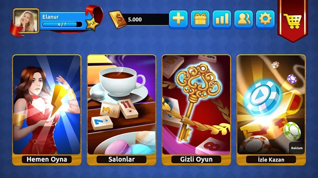 Mega 101 Okey - Çevrimiçi [MOD: sınırsız para ve tüm özellikler açık] Screenshot 4