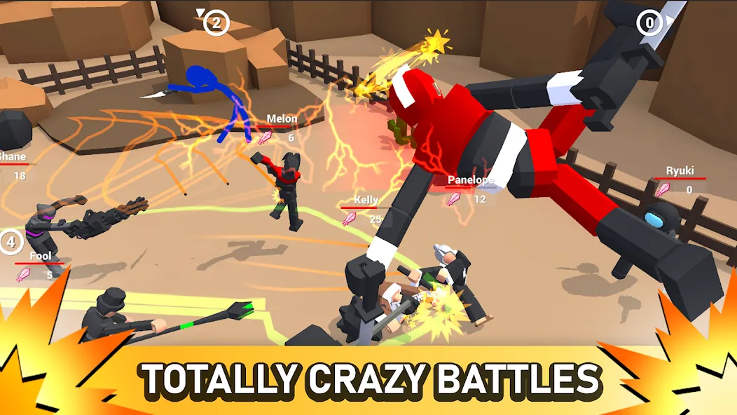 Smashgrounds.io: Ragdoll Arena [MOD: безлимитные деньги и оружие] Screenshot 3