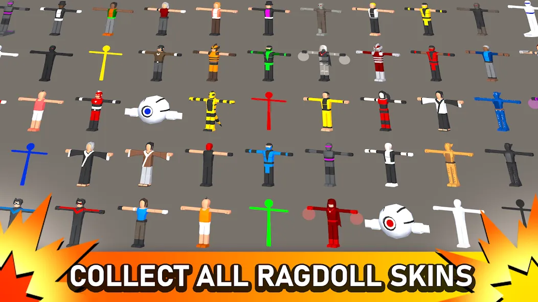 Smashgrounds.io: Ragdoll Arena [MOD: безлимитные деньги и оружие] Screenshot 5