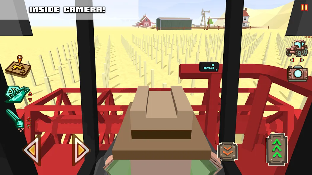 Blocky Farm Racing &amp; Simulator [MOD: безлимитные деньги и топливо] Screenshot 3