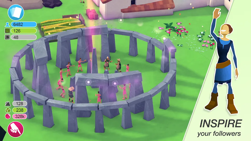 Godus [MOD: безлимитные ресурсы и божественная сила] Screenshot 3
