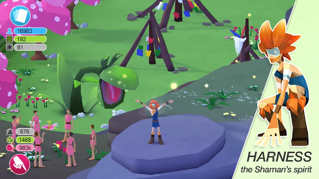 Godus [MOD: безлимитные ресурсы и божественная сила] Screenshot 5