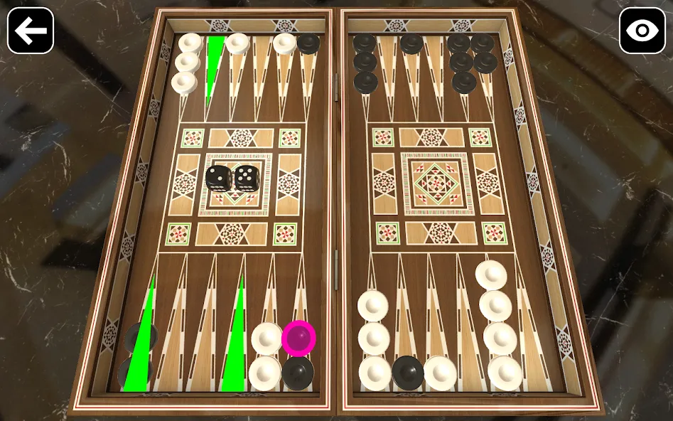 Original Backgammon [MOD: без рекламы и все функции открыты] Screenshot 2