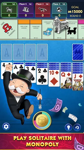 MONOPOLY Solitaire: Card Games [MOD: безлимитные монеты и разблокированы колоды] Screenshot 1