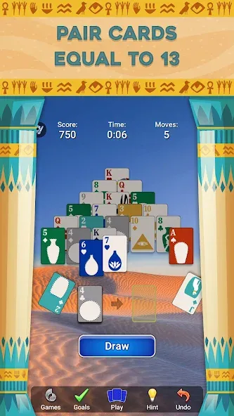 Pyramid Solitaire - Card Games [MOD: без рекламы и бесконечные подсказки] Screenshot 2