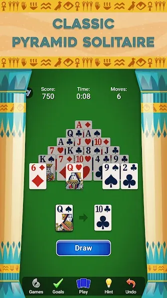 Pyramid Solitaire - Card Games [MOD: без рекламы и бесконечные подсказки] Screenshot 3