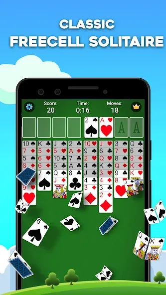 FreeCell Solitaire: Card Games [MOD: безлимитные подсказки и отмены ходов] Screenshot 1