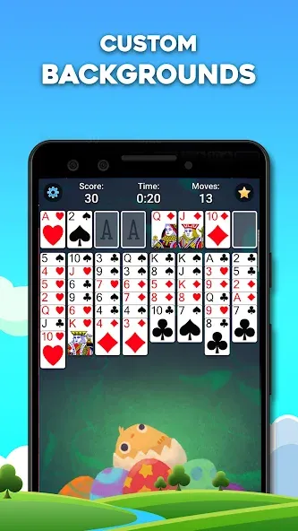 FreeCell Solitaire: Card Games [MOD: безлимитные подсказки и отмены ходов] Screenshot 3