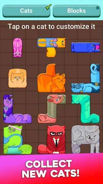 Block Puzzle Cats [MOD: безлимитные подсказки и убрана реклама] Screenshot 5