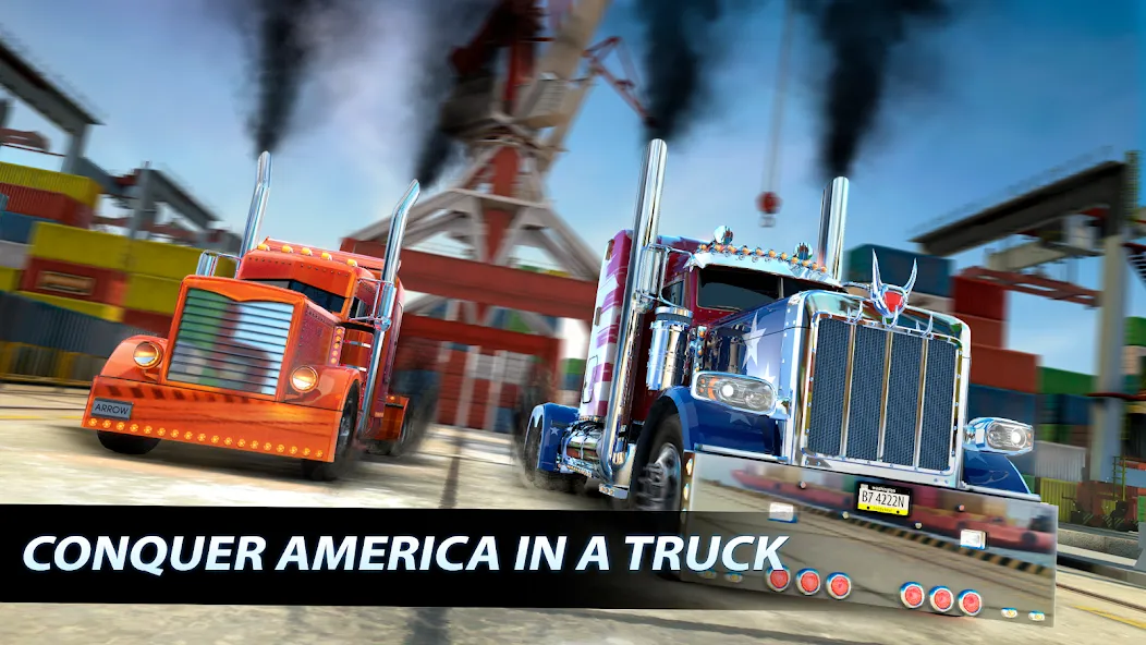 Big Rig Racing: Drag racing [MOD: безлимитные деньги и топливо] Screenshot 5