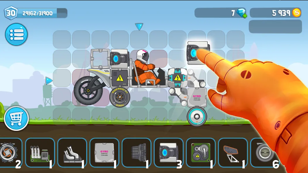 Rovercraft:Race Your Space Car [MOD: безлимитные деньги и топливо] Screenshot 2