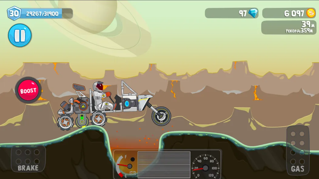 Rovercraft:Race Your Space Car [MOD: безлимитные деньги и топливо] Screenshot 4