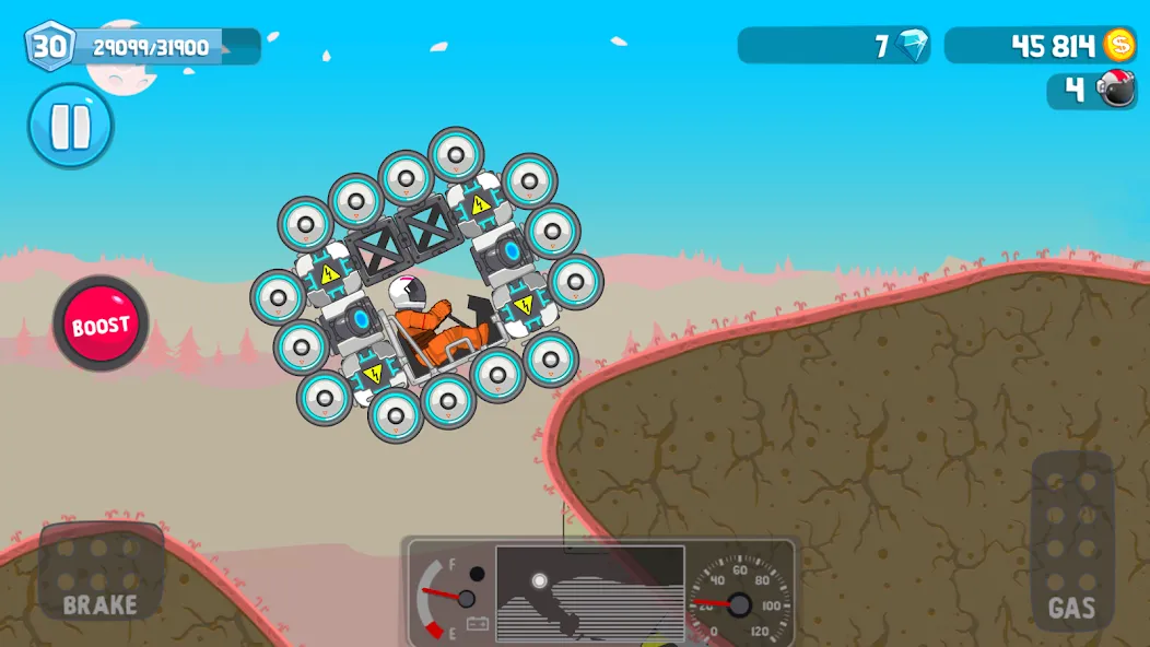 Rovercraft:Race Your Space Car [MOD: безлимитные деньги и топливо] Screenshot 5