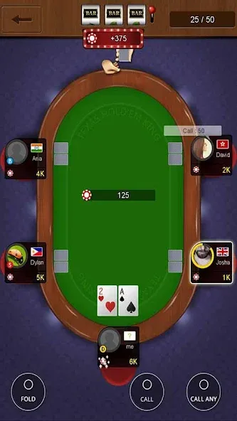 Texas holdem poker king [MOD: безлимитные фишки и все функции открыты] Screenshot 4