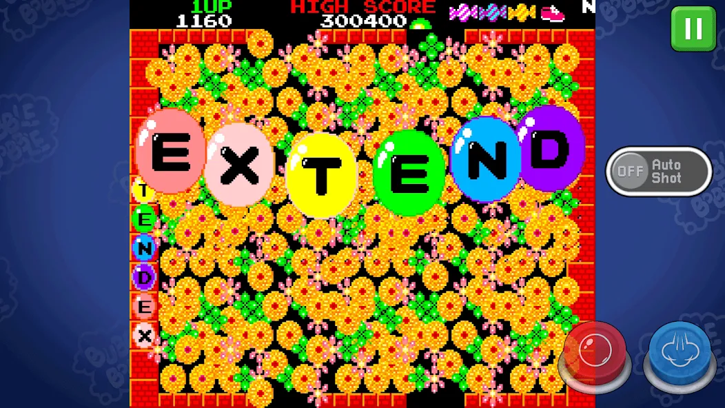 BUBBLE BOBBLE classic [MOD: бесконечные жизни и все уровни открыты] Screenshot 3