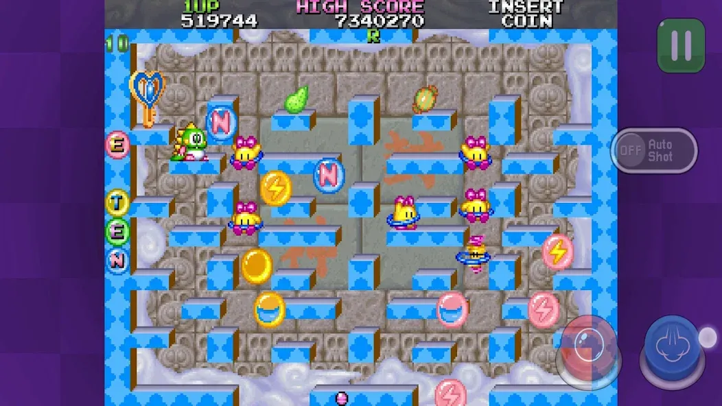 Bubble Bobble 2 classic [MOD: бесконечные жизни и бонусы] Screenshot 1