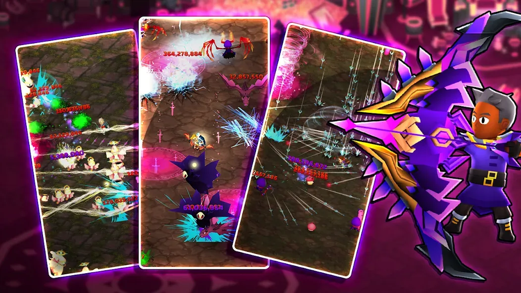 Super Arrow AFK: Skill Combos [MOD: безлимитные деньги и усиленные навыки] Screenshot 1
