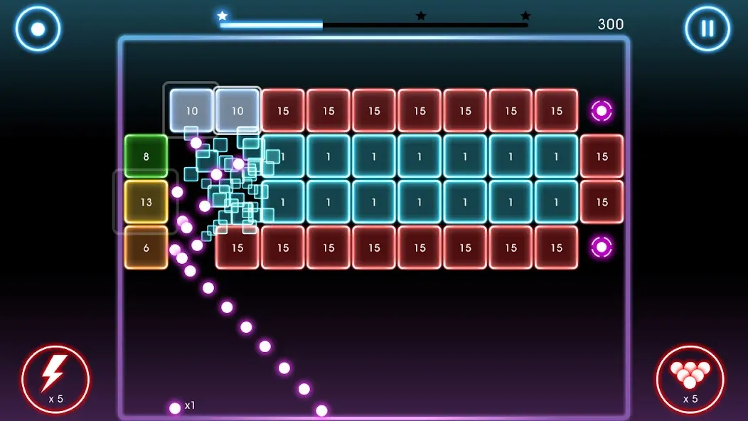 Bricks Breaker Quest [MOD: безлимитные жизни и монеты] Screenshot 1