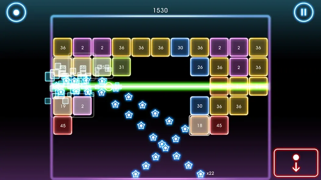 Bricks Breaker Quest [MOD: безлимитные жизни и монеты] Screenshot 2