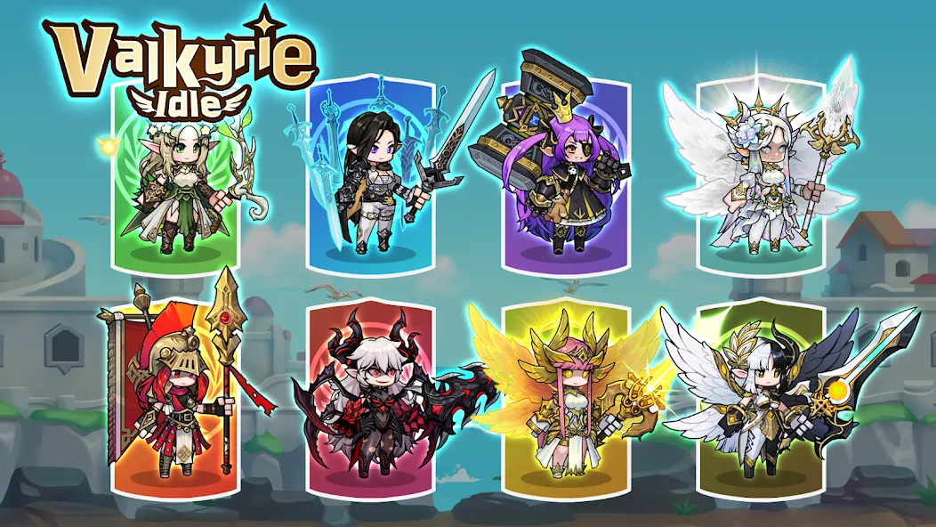 Valkyrie Idle [MOD: безлимитные ресурсы и усиленные герои] Screenshot 3